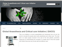 Tablet Screenshot of anaesthesiaworld.com